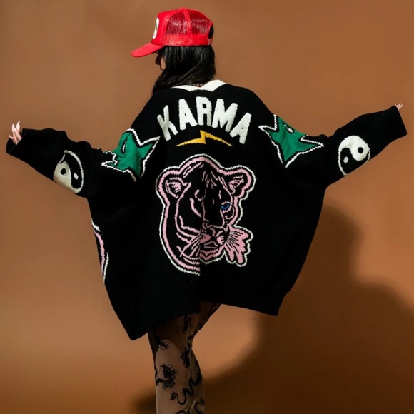 Dressed in LALA Sweaters - Lala Karma Panther Cardigan